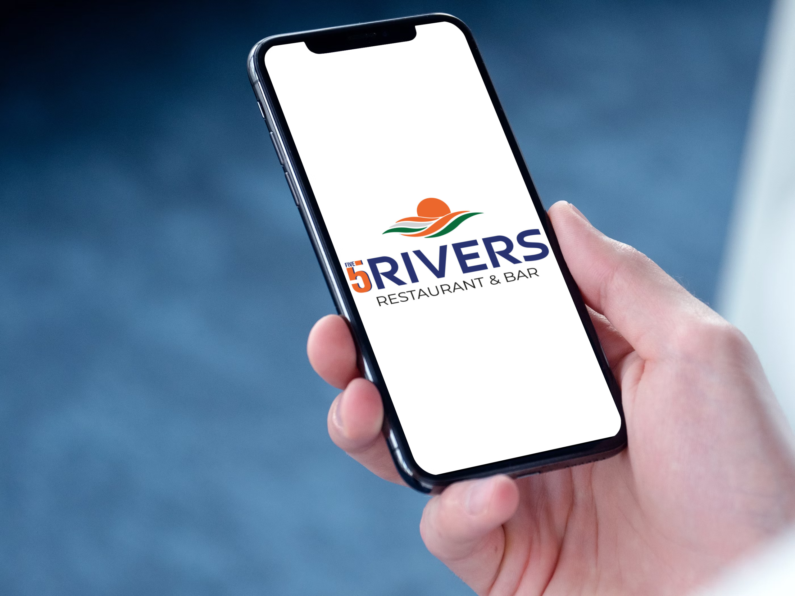 5 Rivers Restaurant & Bar<br>Orillia, Canada: Logo Design